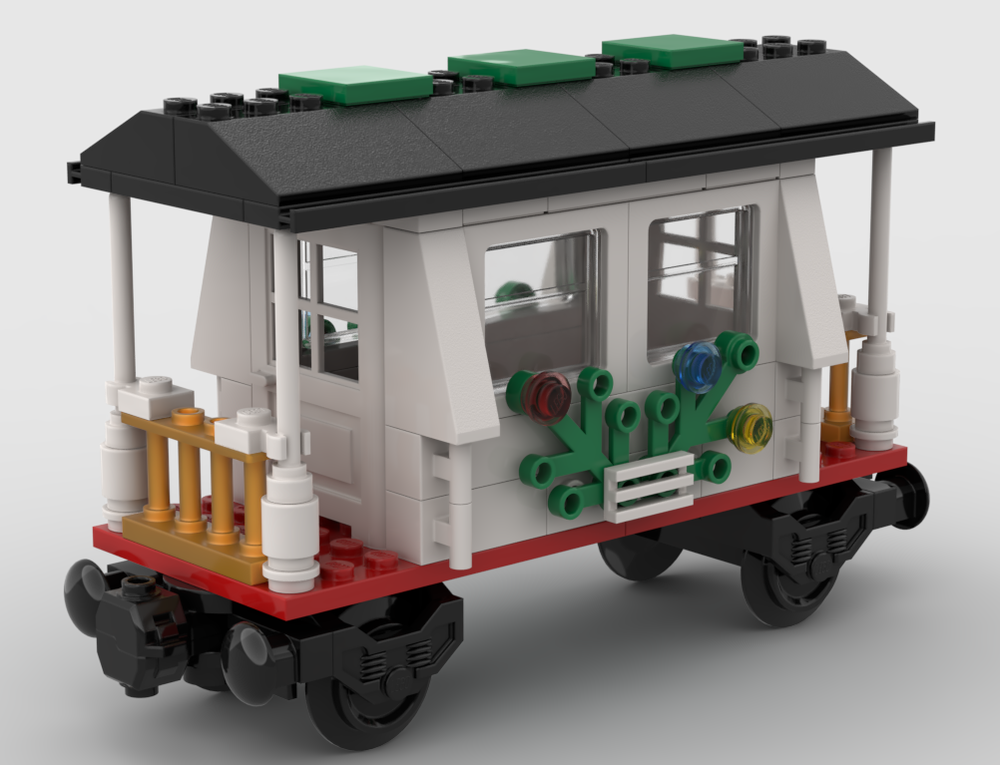 Lego Shorty Passenger Rail Cars for Set 10173 Holiday Train