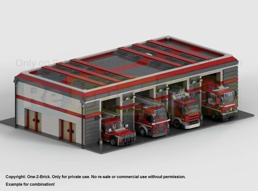 Lego Modern Vehicle Hall – Modular & Foldable