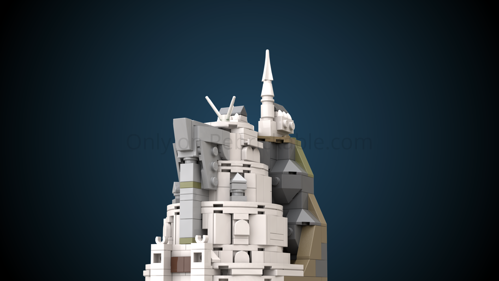 Lego LOTR - The White City (microscale) - Map of Middle-Earth
