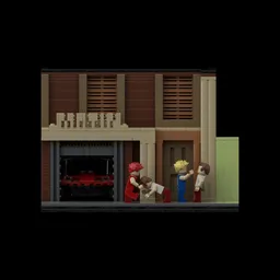 Double Dragon Diorama