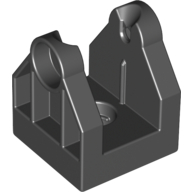 Lego Duplo Train Crossing Gate Base / Crane Base with Bottom Hole / Black