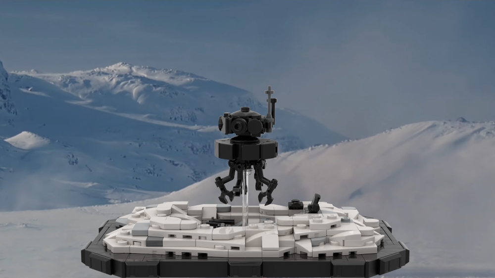 Lego Imperial Probe Droid Diorama
