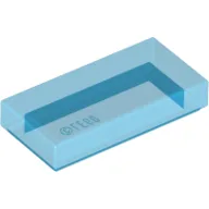 Tile 1 x 2 with Groove / Trans-Dark Blue