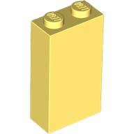 Lego Brick 1 x 2 x 3 with Bottom Stud Holder / Bright Light Yellow