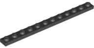 Plate 1 x 12 / Black