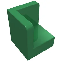 Panel 1 x 1 x 1 Corner / Green