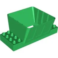 Duplo Loading Chute / Silo with 2 x 4 Base Bricks / Green