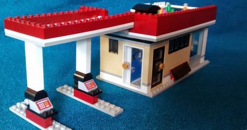 Lego gas station