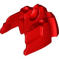 Lego Large Figure Foot, Short with Ball Joint Socket / Red