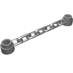 Chain 6L [5 Links] / Flat Silver