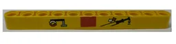 Technic, Liftarm Thick 1 x 11 with Crane Boom and Outrigger Operating Instructions Pattern (Sticker) - Set 42009