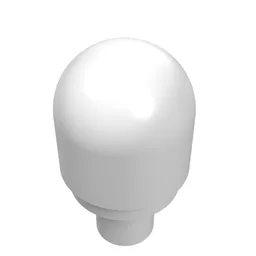 Light Cover 1 x 1 Round with Internal Bar / Bionicle Barraki Eye / White