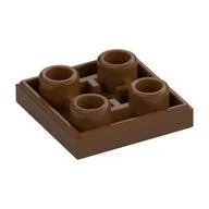 Tile Special 2 x 2 Inverted / Reddish Brown