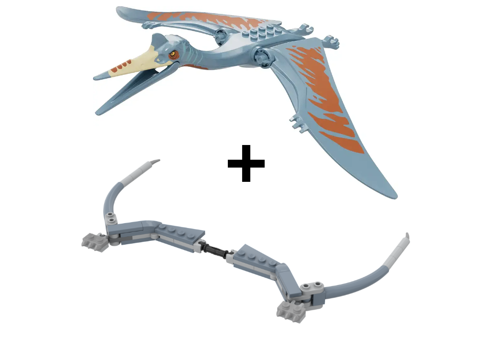 Lego Posable Quetzalcoatlus Wings (Rebirth Version)