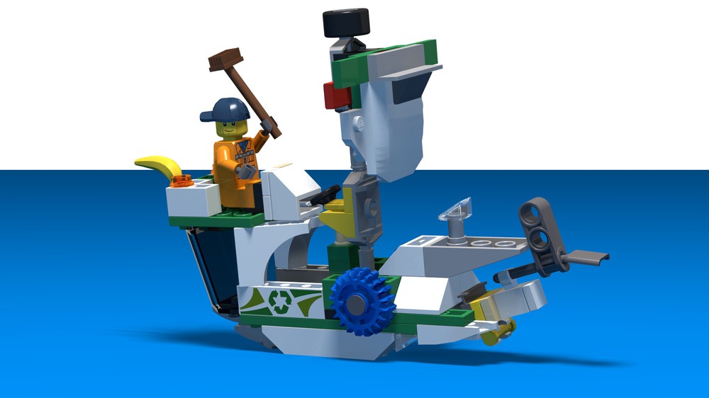 Lego The Green Pearl - Street Sweeper Pirate Ship (alt. build 60249)