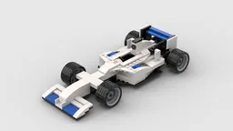 White F1 race car