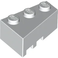 Brick Wedged, Angled 3 x 2 Right / White