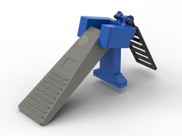Slide with brick separator