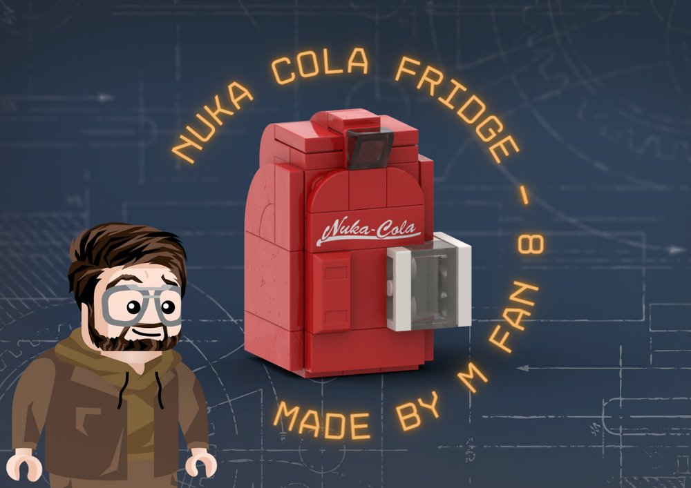Lego Nuka Cola fridge - Fallout game