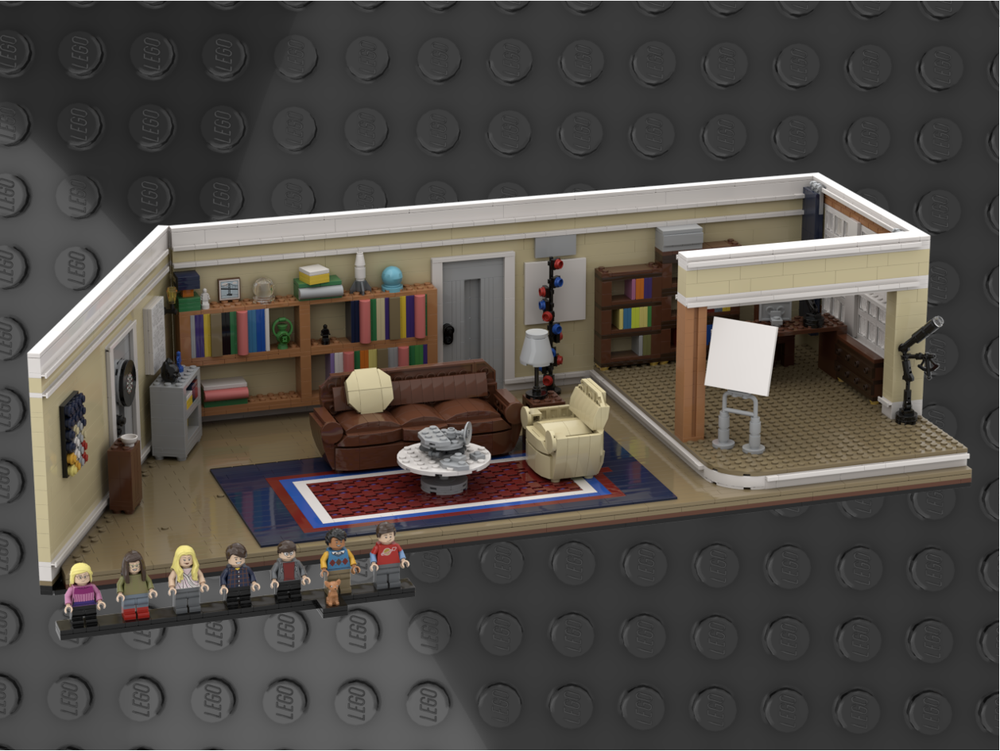 Lego The Big Bang Theory : Sheldon and Leonard's apartment