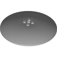 Lego Dish 10 x 10 Inverted (Radar) with Solid Studs / Light Bluish Gray