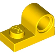 Plate Special 1 x 2 with Pin Hole on Top / Yellow