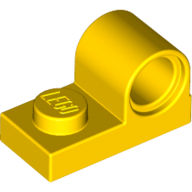 Lego Plate Special 1 x 2 with Pin Hole on Top / Yellow