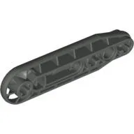 Technic Beam 1 x 7 with Fan / Dark Gray