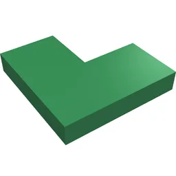 Tile 2 x 2 Corner / Green
