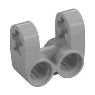 Technic Axle and Pin Connector Perpendicular Double Split / Pearl Light Gray