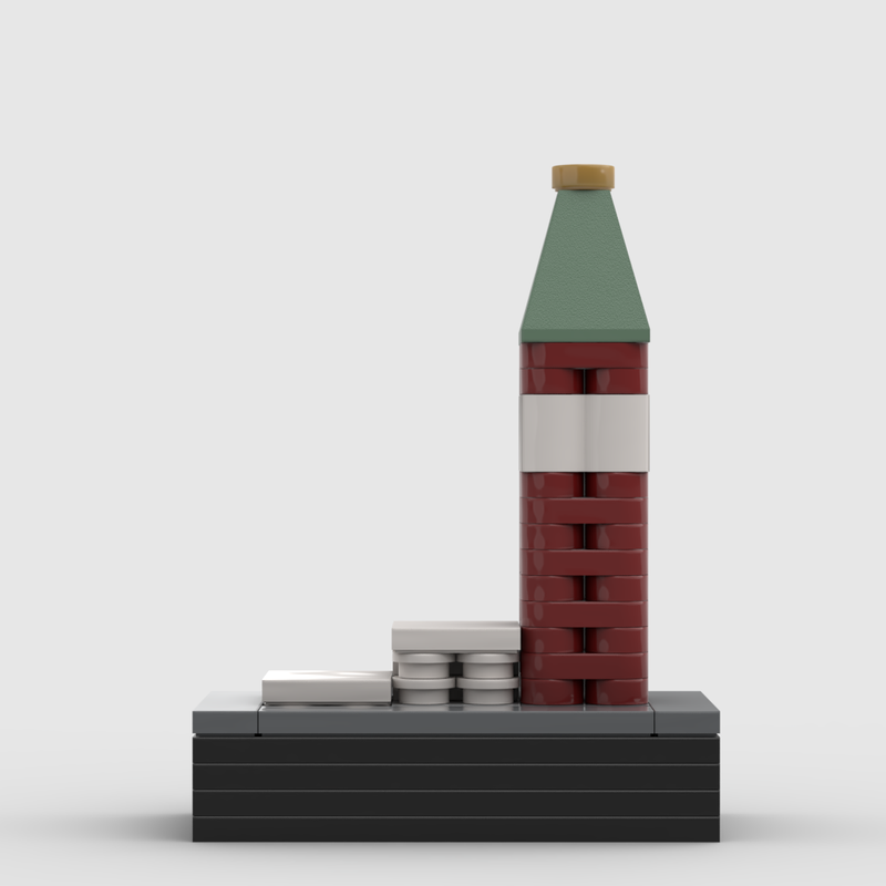 Lego St Mark's Campanile at 1/650th Scale