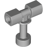 Lego Bar T-Split with Hole / Light Bluish Gray
