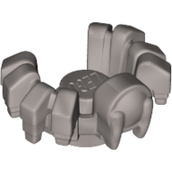 Lego Insect Accessory, Spider Head and Legs / Flat Silver