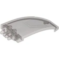 Windscreen 8 x 4 x 2 Curved Taper with Locking Dual 2 Fingers / Trans-Brown