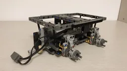 RC double rear axle suspended