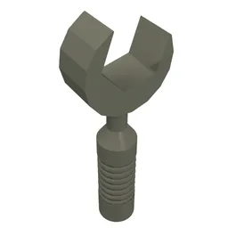 Tool Wrench / Spanner Open End [6-Rib Handle] / Dark Gray