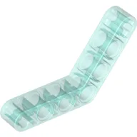 Technic Beam 1 x 7 Bent (4 - 4) Thick / Trans-Light Blue