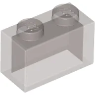 Brick 1 x 2 without Bottom Tube / Trans-Brown