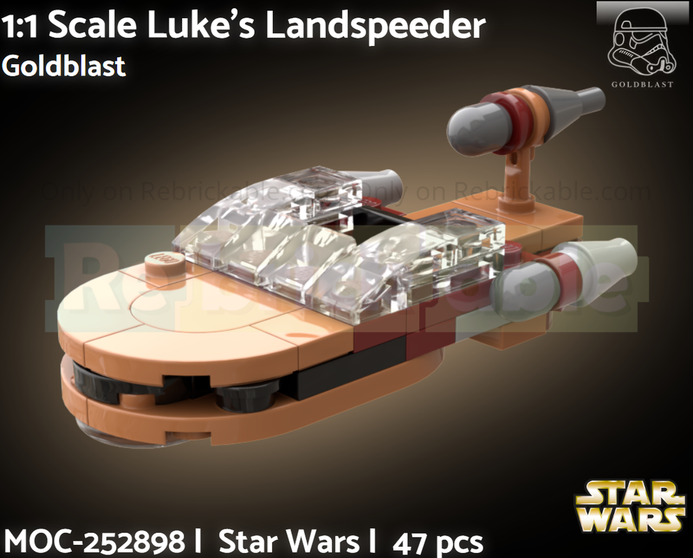 Lego 1:1 Scale Luke's Landspeeder
