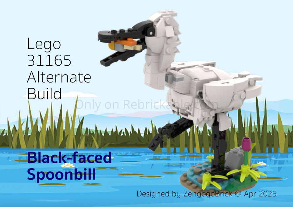Lego 31165 Black-faced Spoonbill