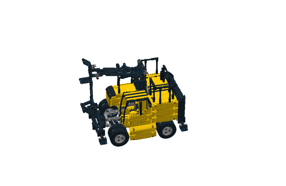 Lego Wheeled Excavatator (Based on the VOLVO EW160E)
