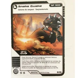 Trading Card, Ninjago Deck #2: 81 - Snake Quake - North American Version / [No Color/Any Color]