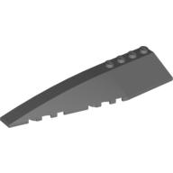 Lego Brick Wedged, Curved 12 x 3 Left / Dark Bluish Gray