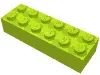 Brick 2 x 6 / Lime