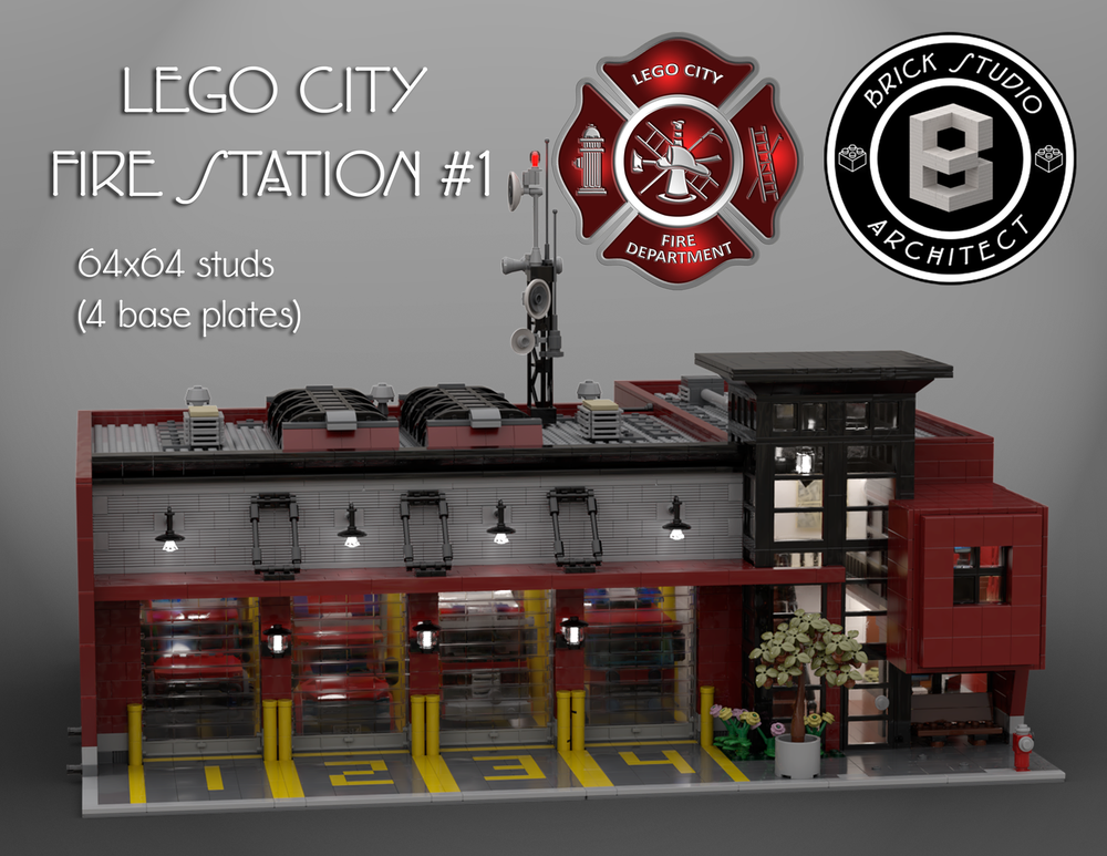 Lego Modular Fire Station