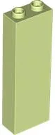 Brick 1 x 2 x 5 / Yellowish Green
