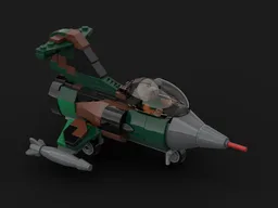 F-104 starfighter woodland camo chibi scale jet