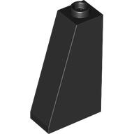 Lego Brick Sloped 75° 2 x 1 x 3 with Hollow Stud / Black