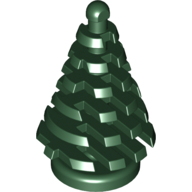 Lego Plant, Pine Tree - Small 2 x 2 x 4 / Dark Green