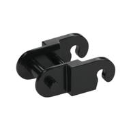 Lego Technic Link, Reinforced, with Beveled Edge / Black